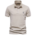 Men’s Cotton Blend Embroidered Polo Shirt
