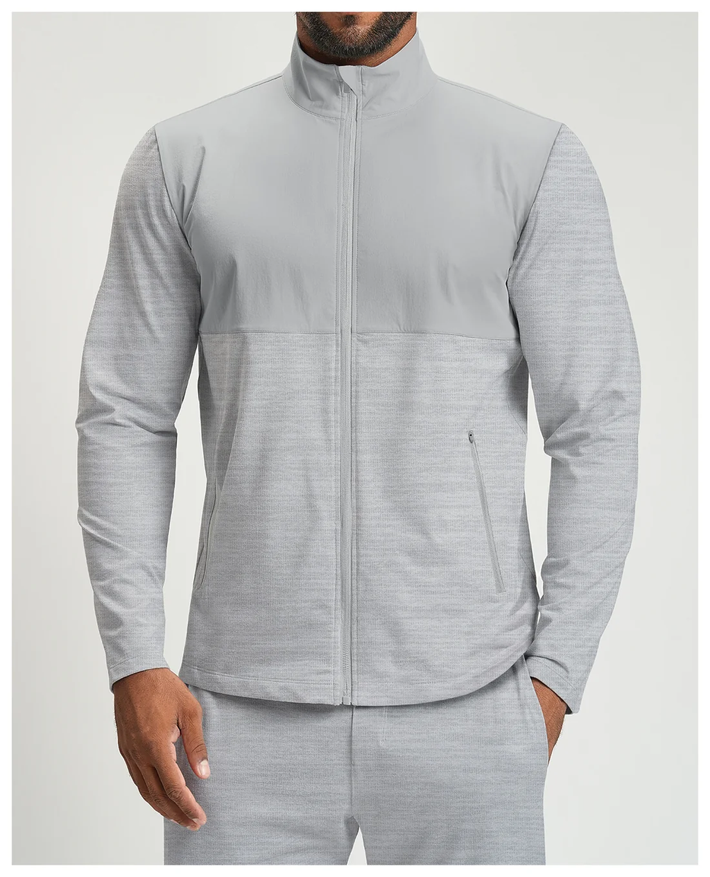 Men's Full Zip Athletic Training Jacket
