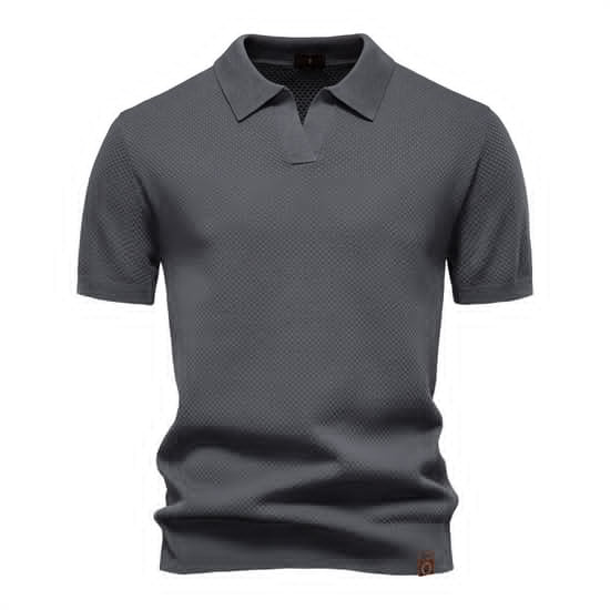 Men’s Minimalist Knit Polo Shirt