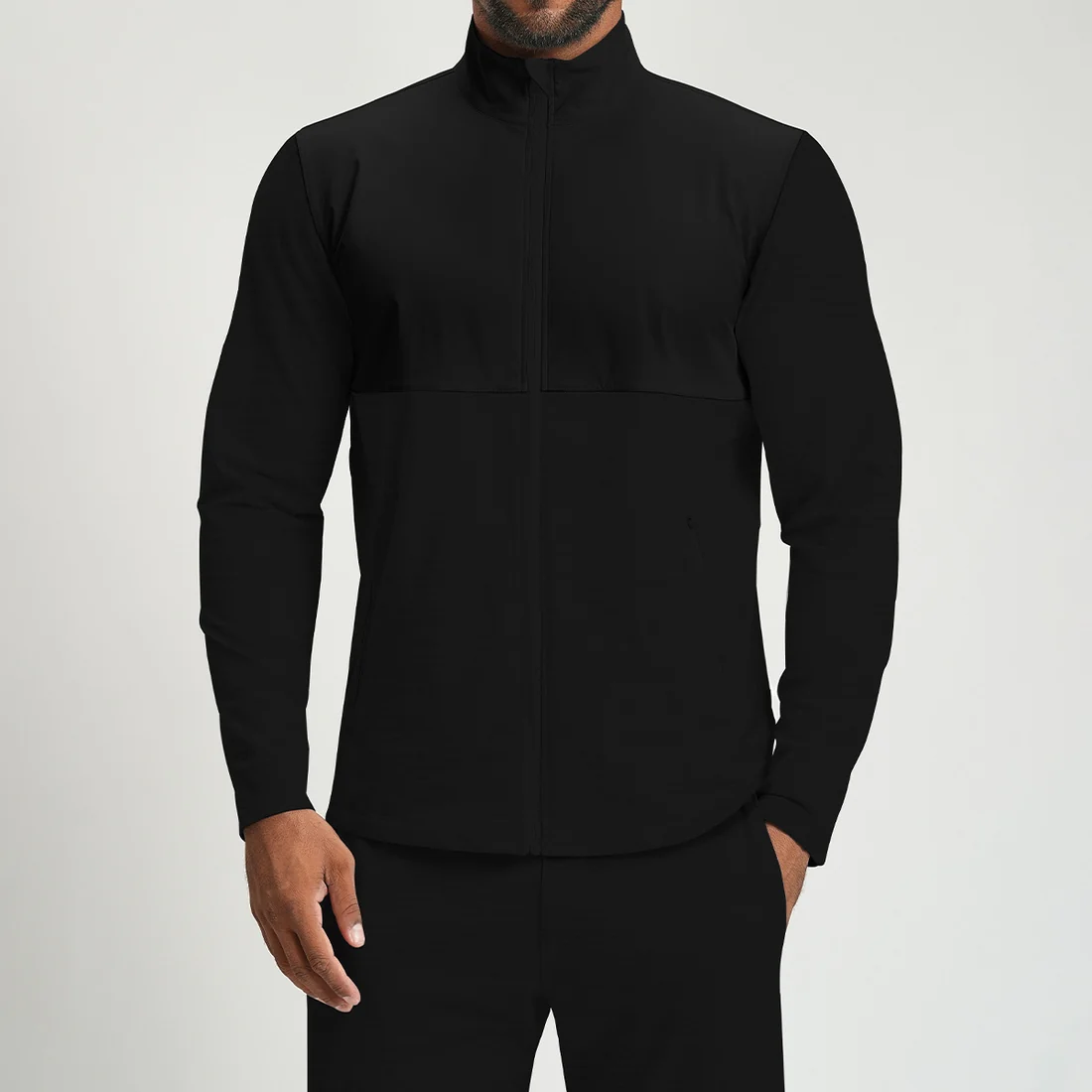 Men's Full Zip Athletic Training Jacket