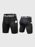 M's 7 Compression Tight Short With Two Pockets
