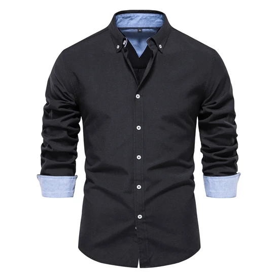 Long Sleeve Casual Button-Down Shirt