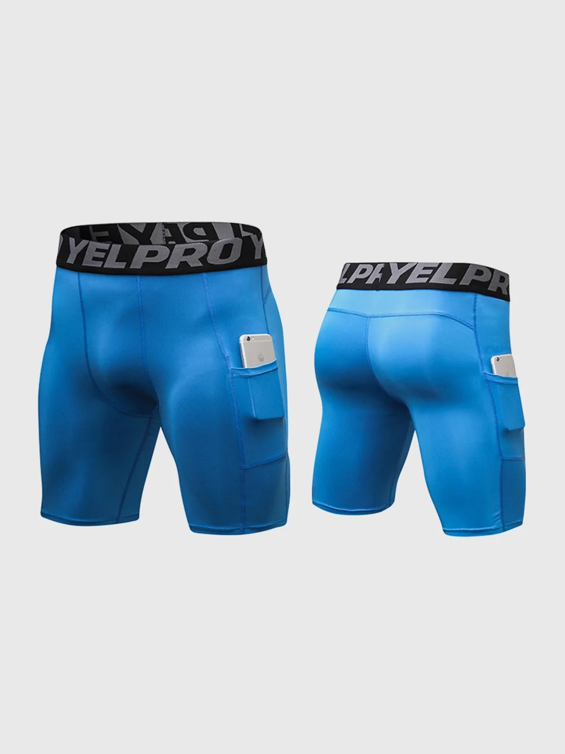 M's 7 Compression Tight Short With Two Pockets