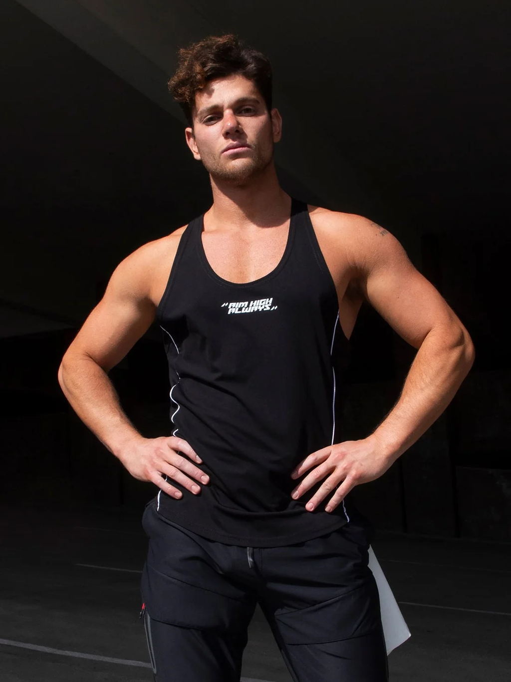 Quick Dry Train Stringer Stretch Tank