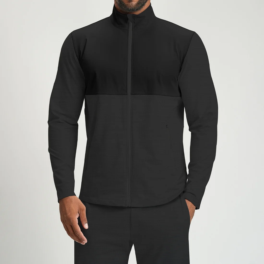 Men's Full Zip Athletic Training Jacket